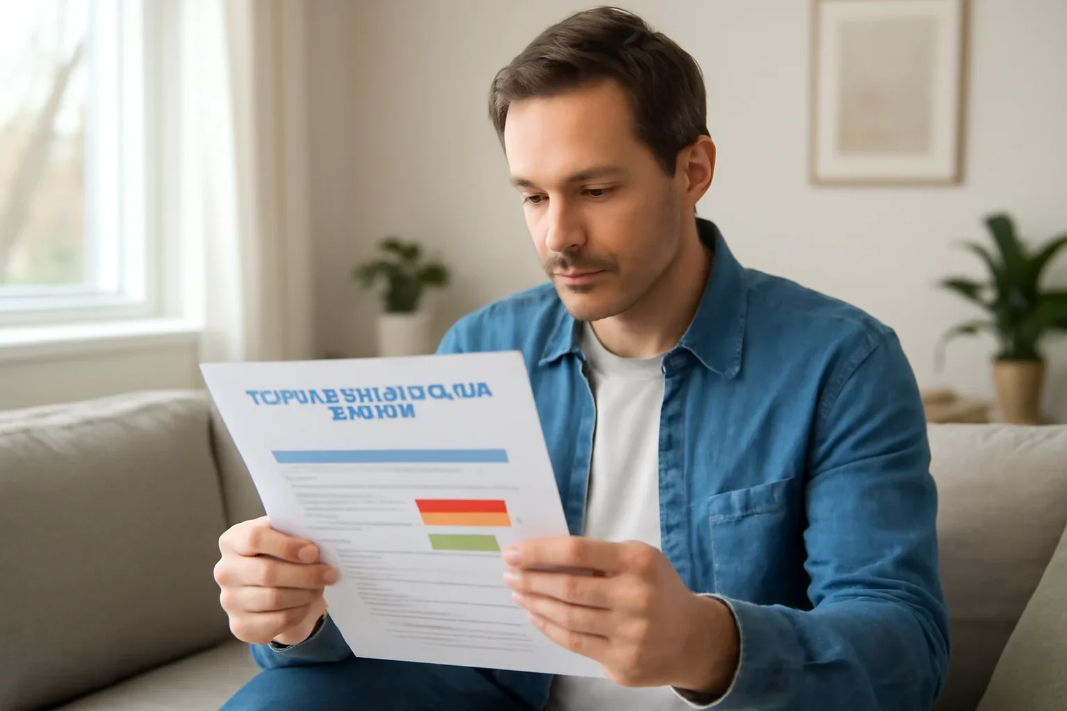 Person reviewing a pharmacogenetic testing report at home in Canada