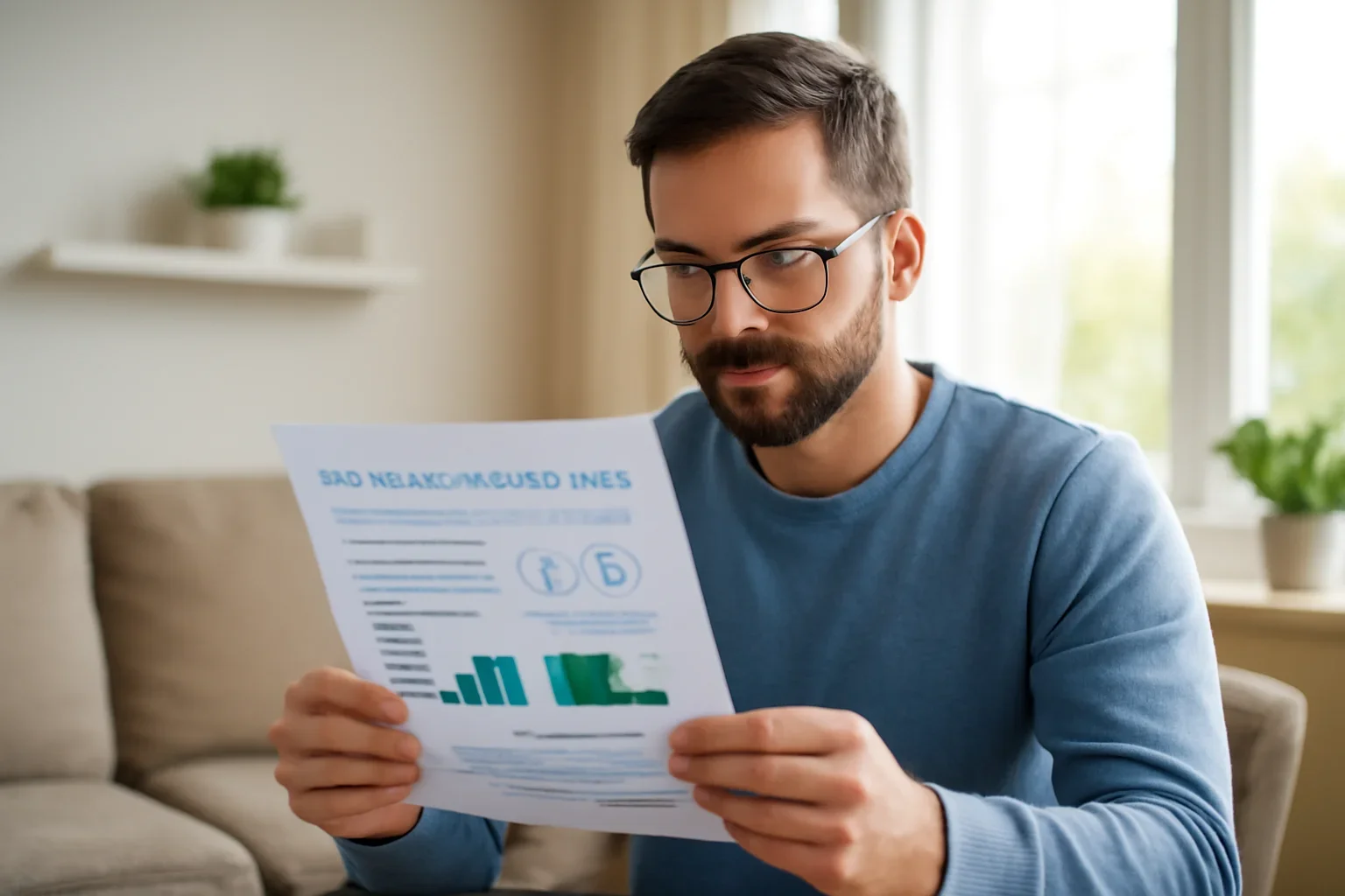 Person reviewing a pharmacogenetic testing report at home in Canada