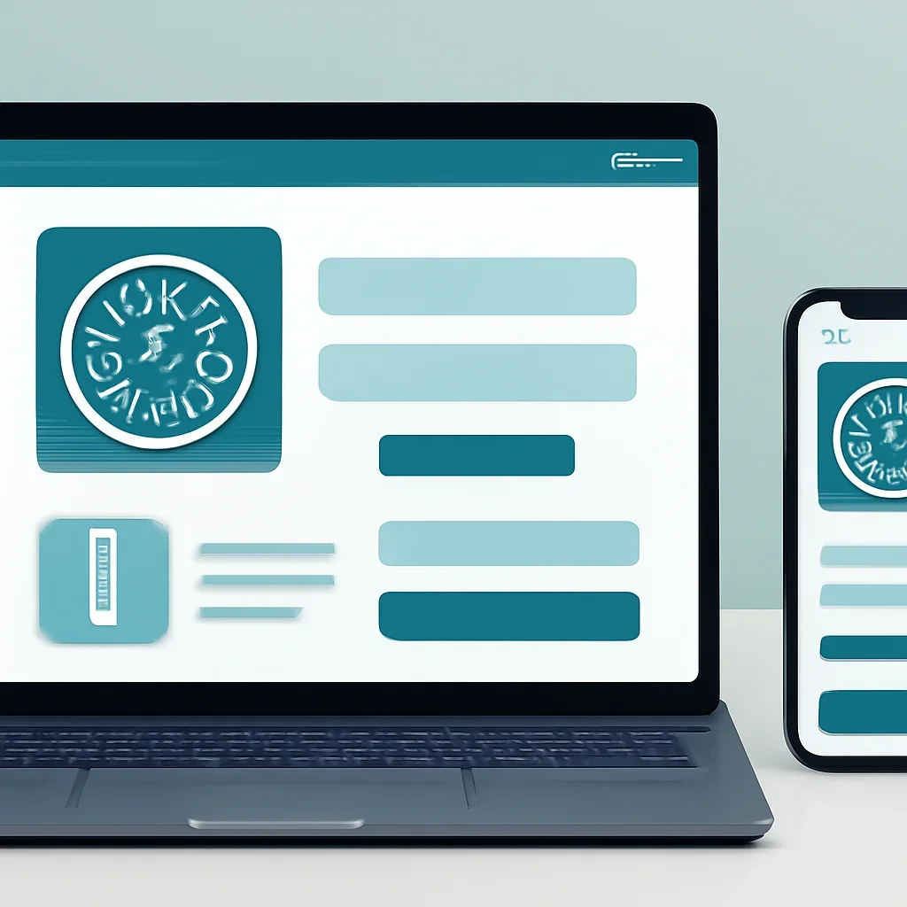Online microbiome testing order page shown on laptop and phone screens