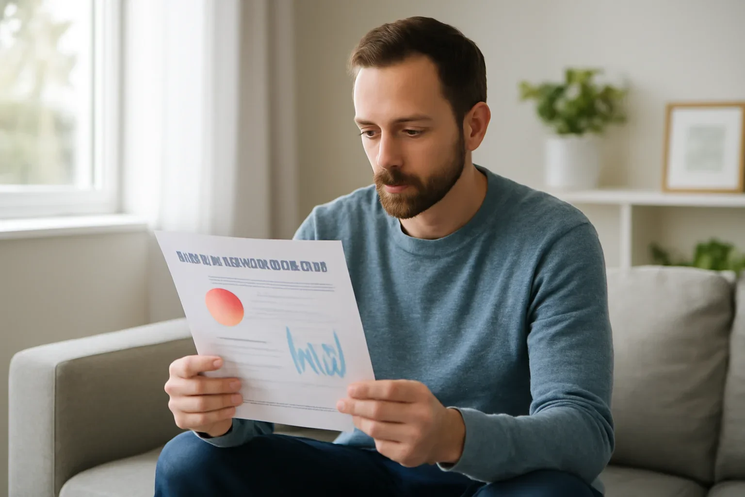 Person reviewing a pharmacogenetic testing report at home in Canada