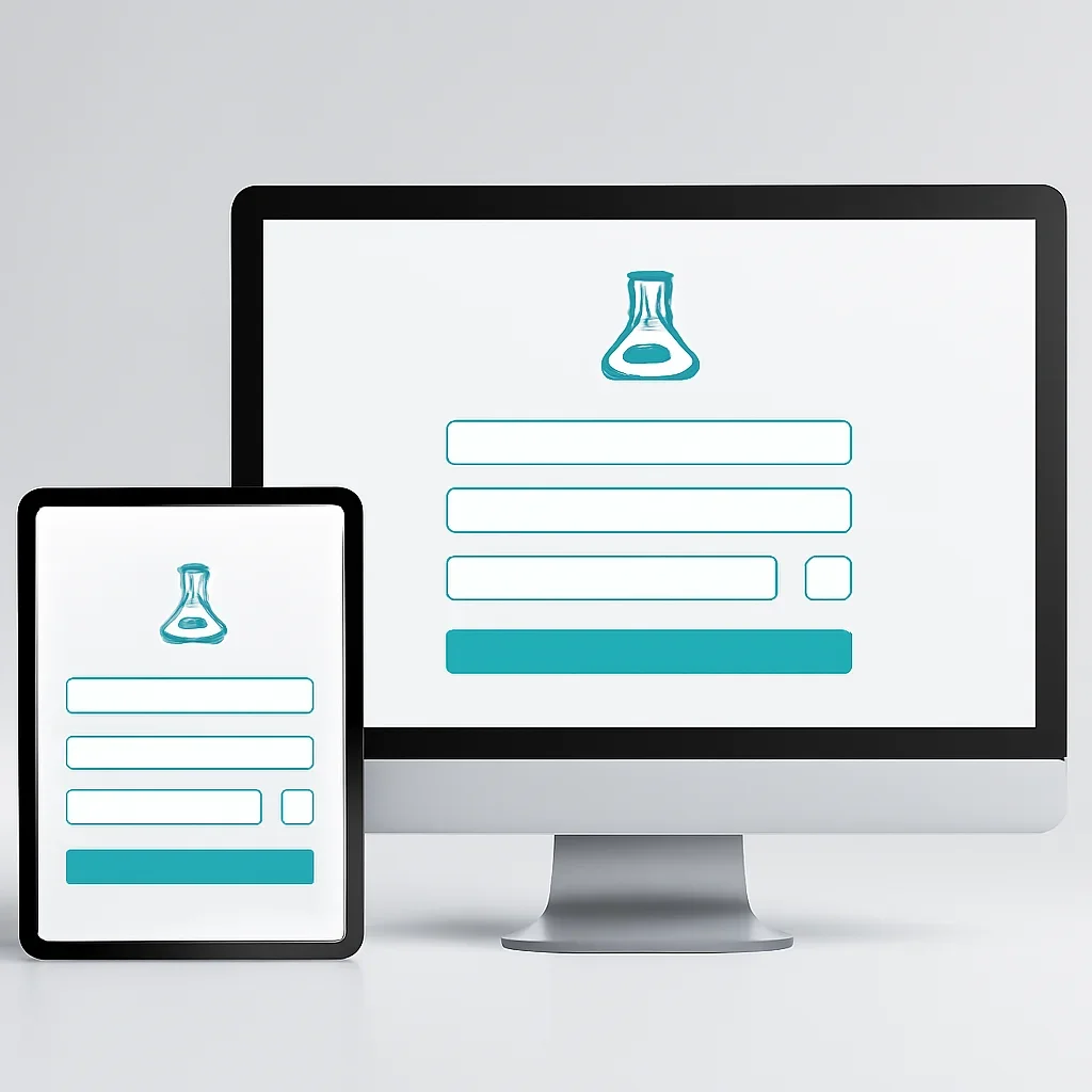 Tablet screen showing an online pharmacogenetic testing order form