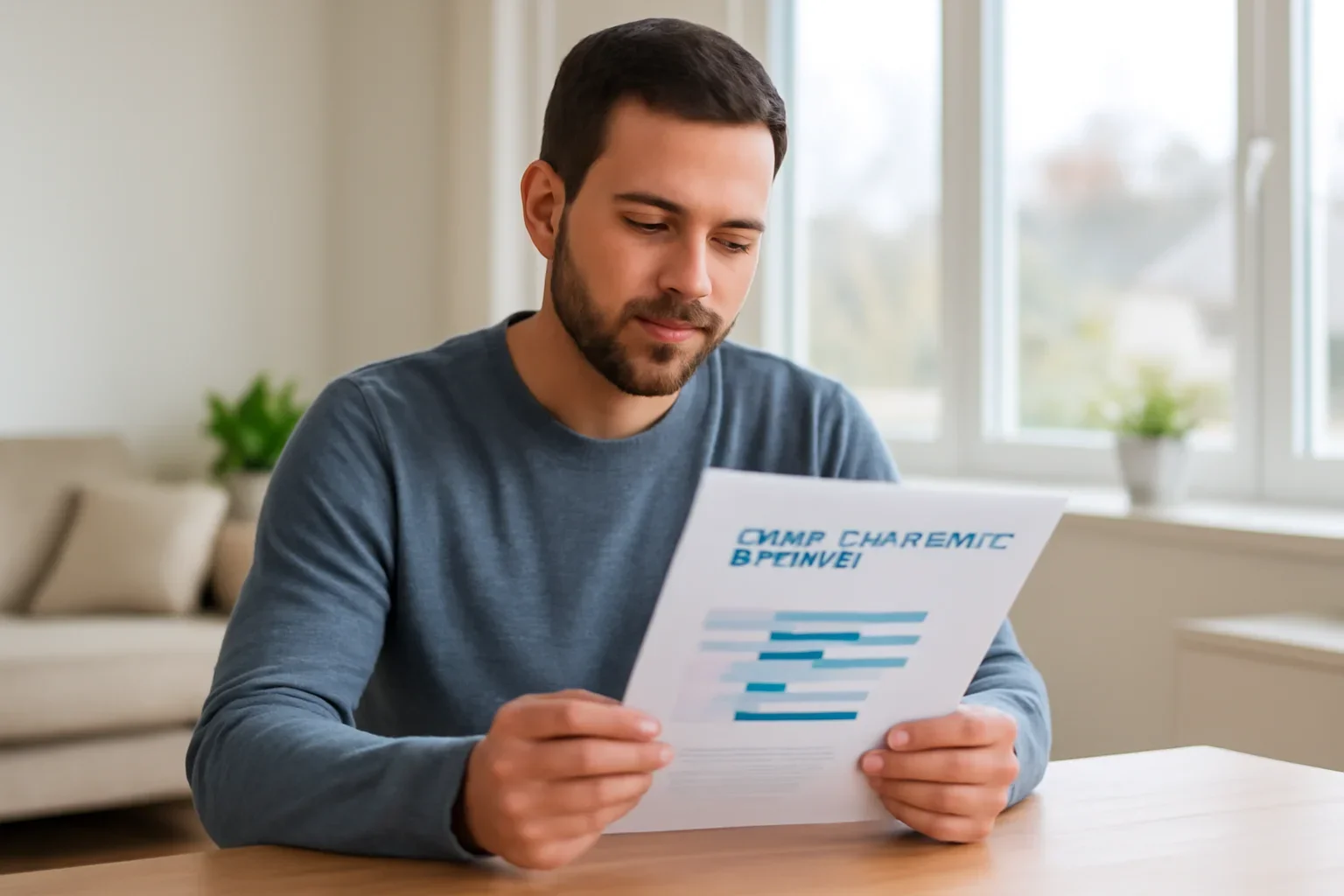 Person reviewing a pharmacogenetic testing report at home in Canada