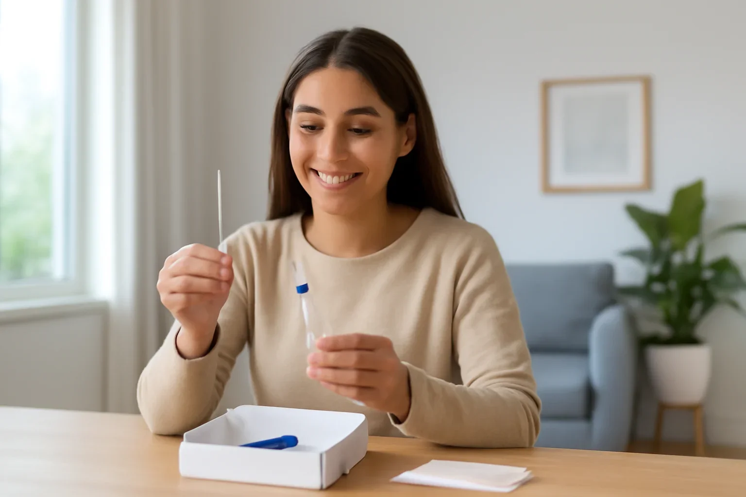 At-home microbiome testing visual for residents in Barrie