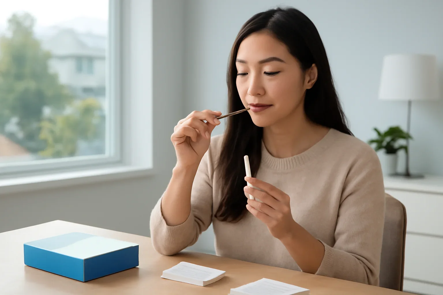 At-home microbiome testing visual for residents in Burlington