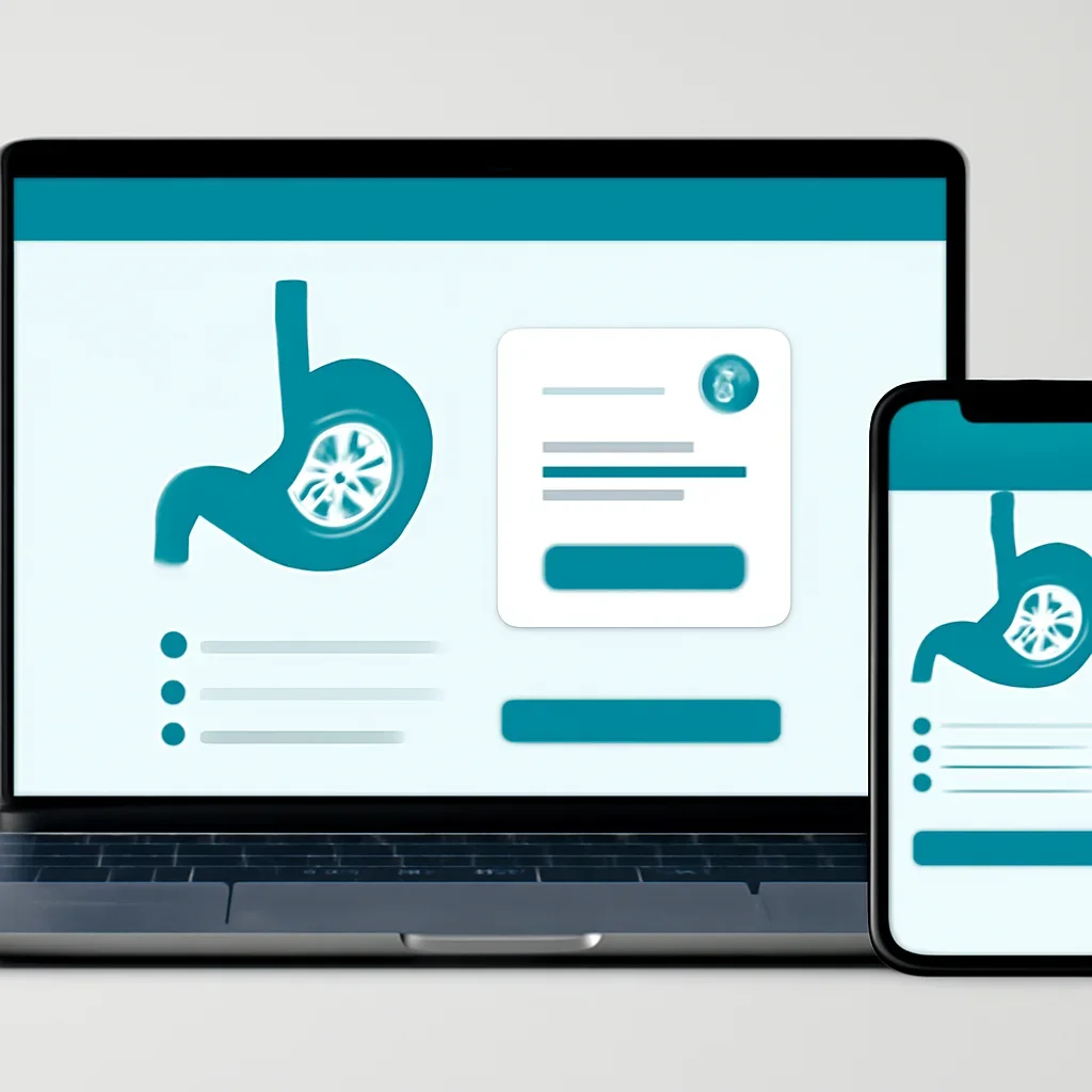 Online microbiome testing order page shown on laptop and phone screens