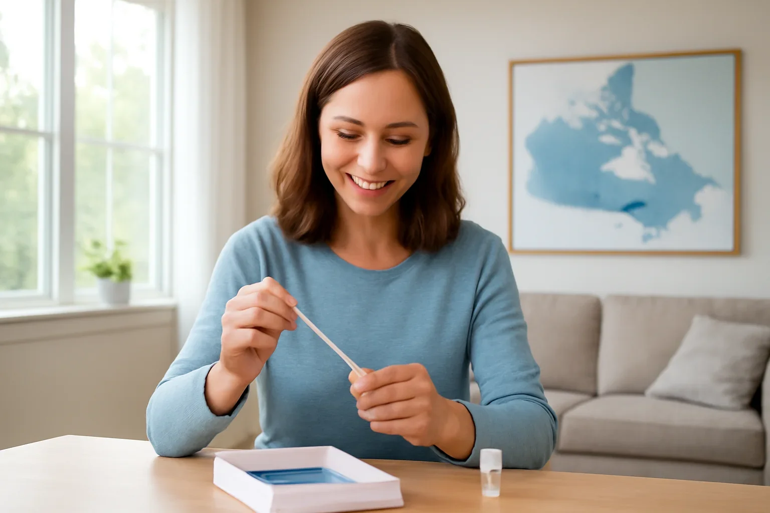 At-home microbiome testing visual for residents in Fredericton