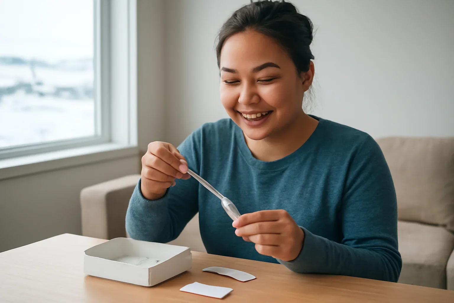 At-home microbiome testing visual for residents in Iqaluit