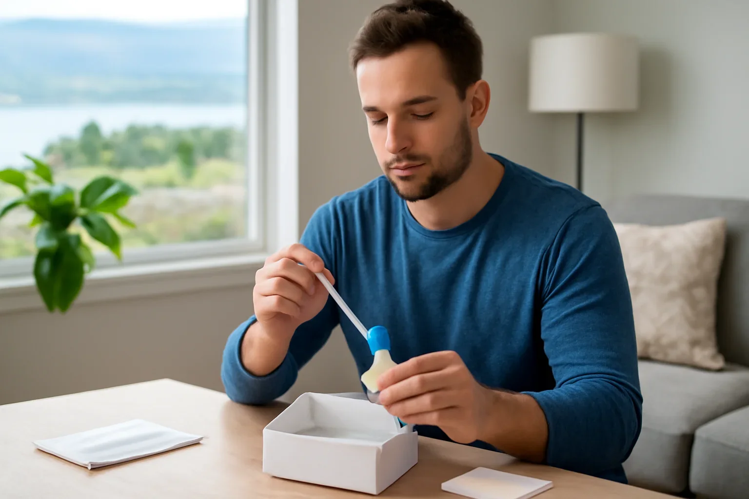 At-home microbiome testing visual for residents in Kelowna