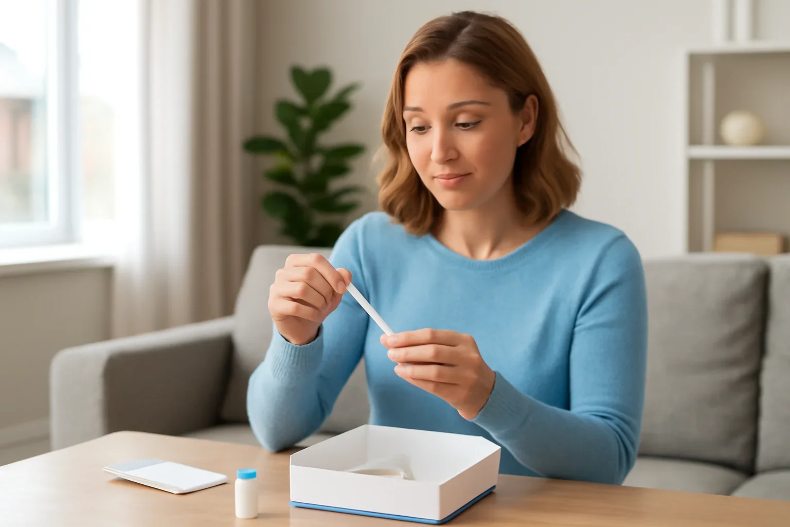 At-home microbiome testing visual for residents in Moncton