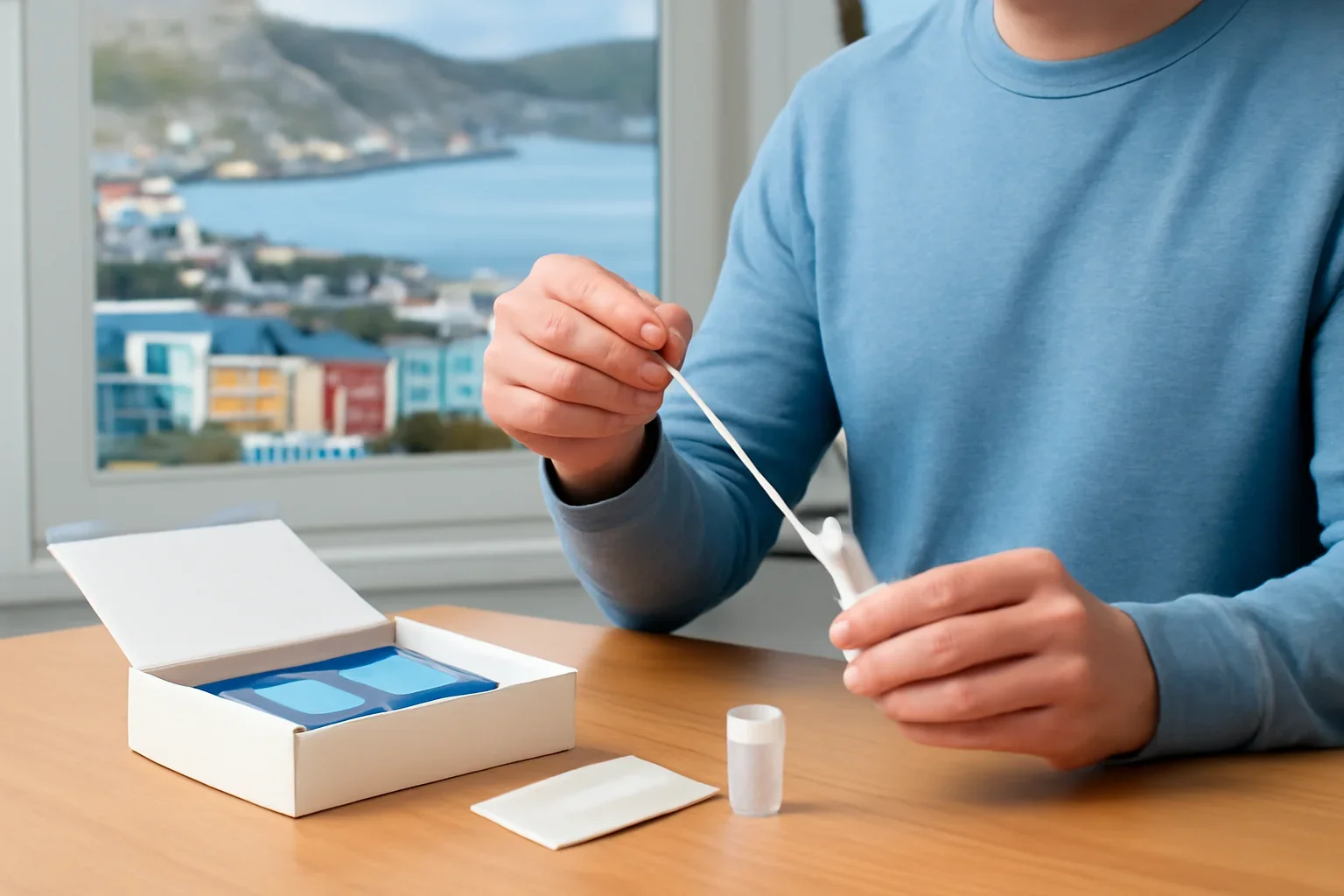 At-home microbiome testing visual for residents in St. John's