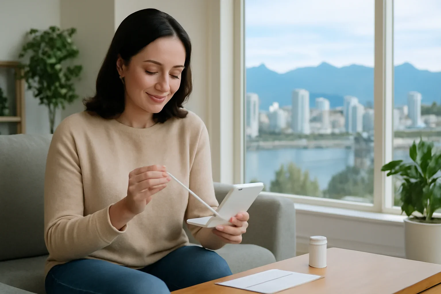 At-home microbiome testing visual for residents in Vancouver