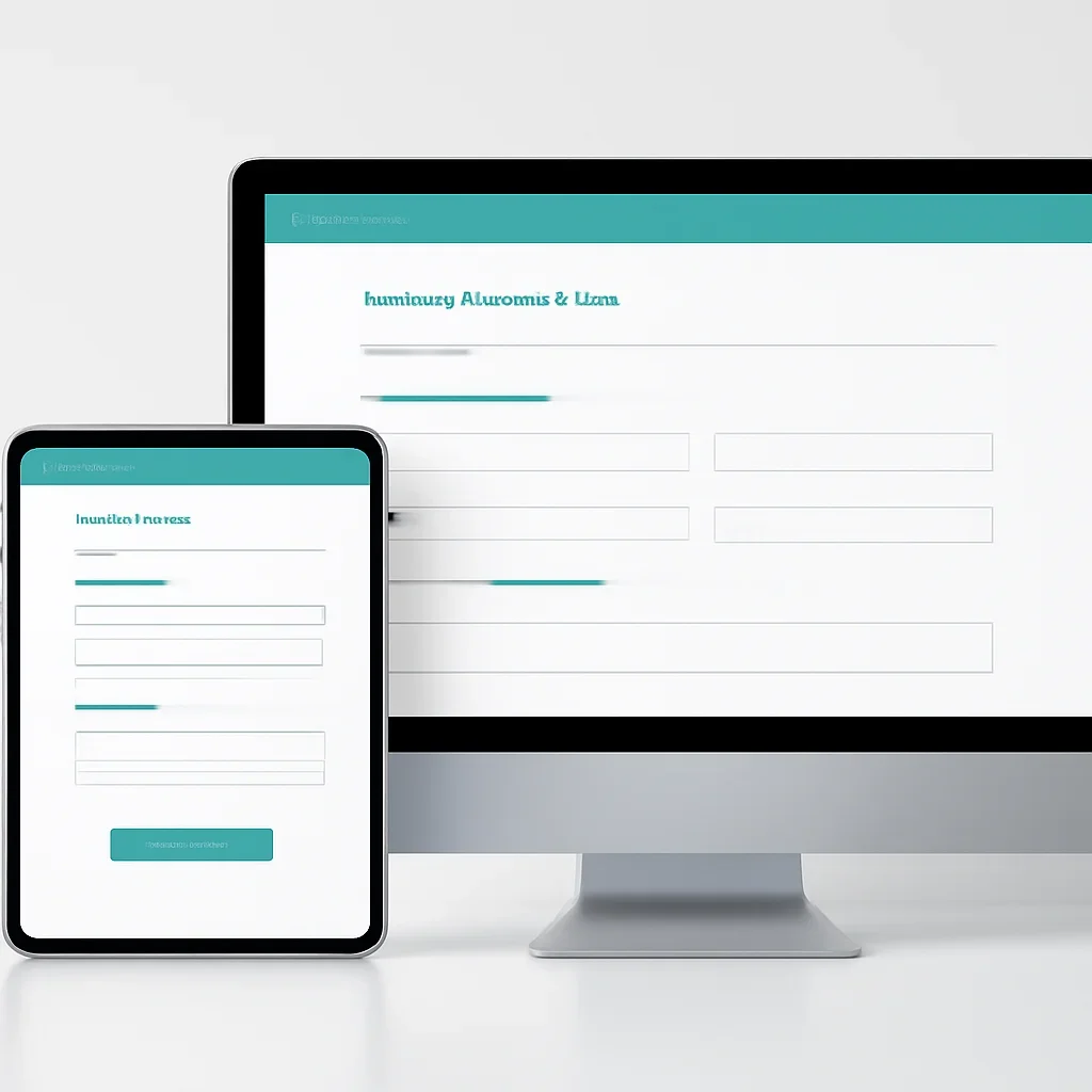 Tablet screen showing an online pharmacogenetic testing order form