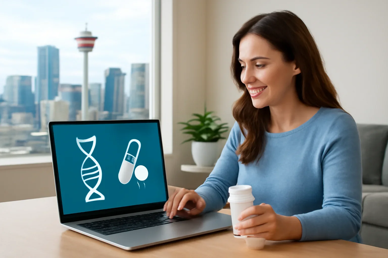 Online pharmacogenetic testing visual for residents in Calgary