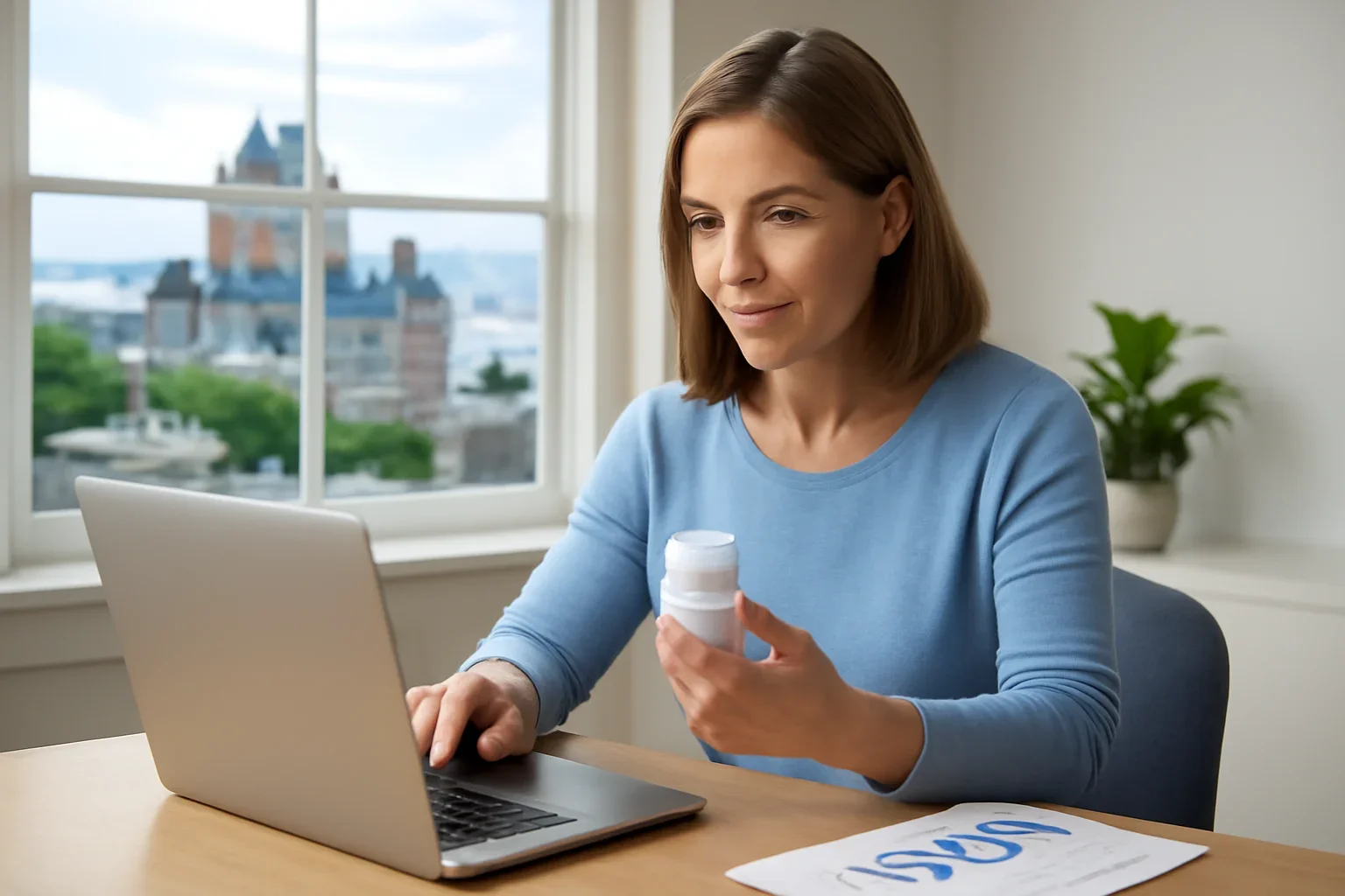 Online pharmacogenetic testing visual for residents in Quebec City