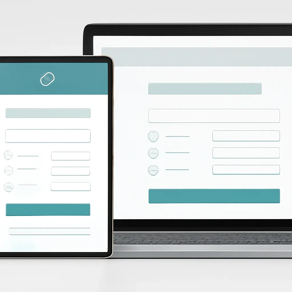 Tablet screen showing an online pharmacogenetic testing order form