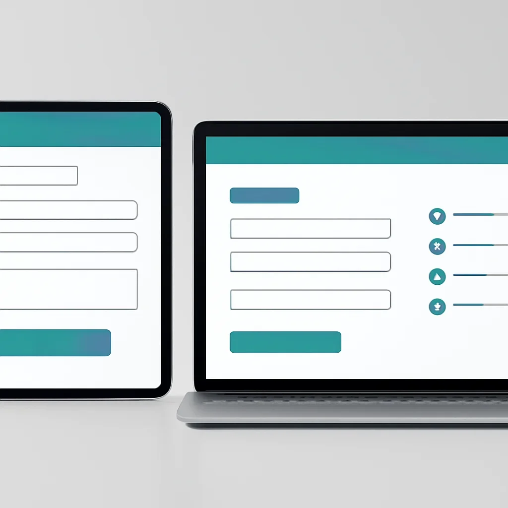 Tablet screen showing an online pharmacogenetic testing order form