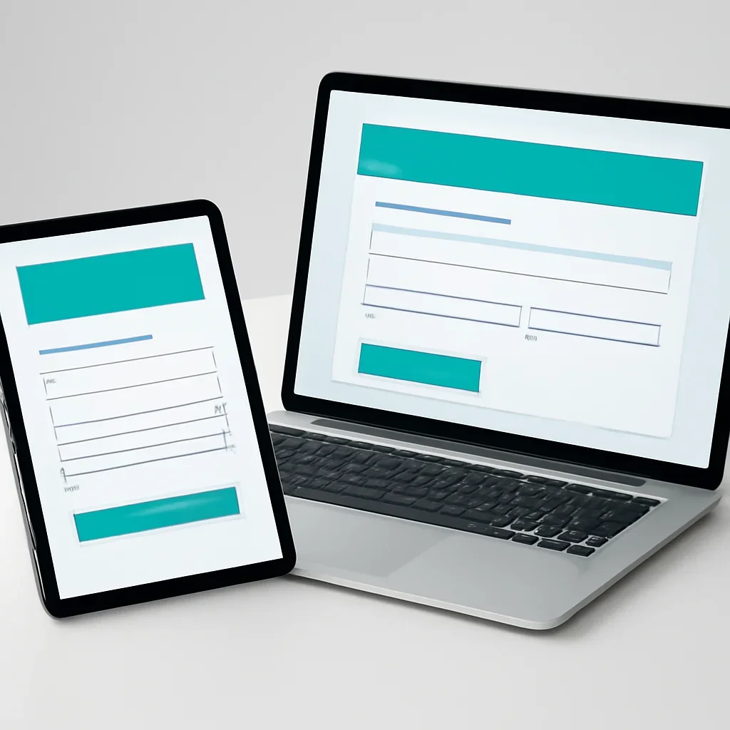 Tablet screen showing an online pharmacogenetic testing order form