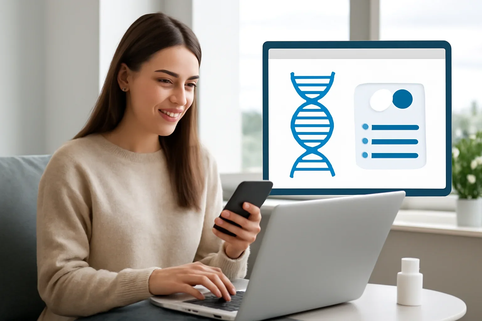 Online pharmacogenetic testing visual for residents in Saskatoon