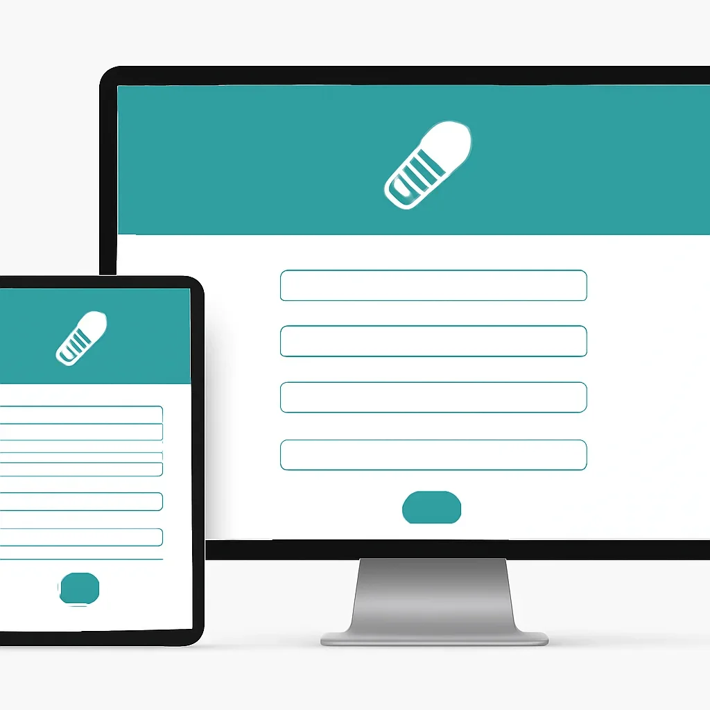 Tablet screen showing an online pharmacogenetic testing order form