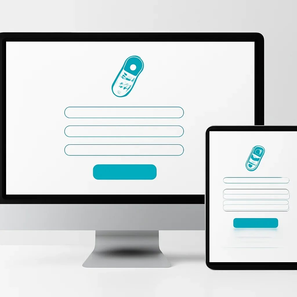 Tablet screen showing an online pharmacogenetic testing order form