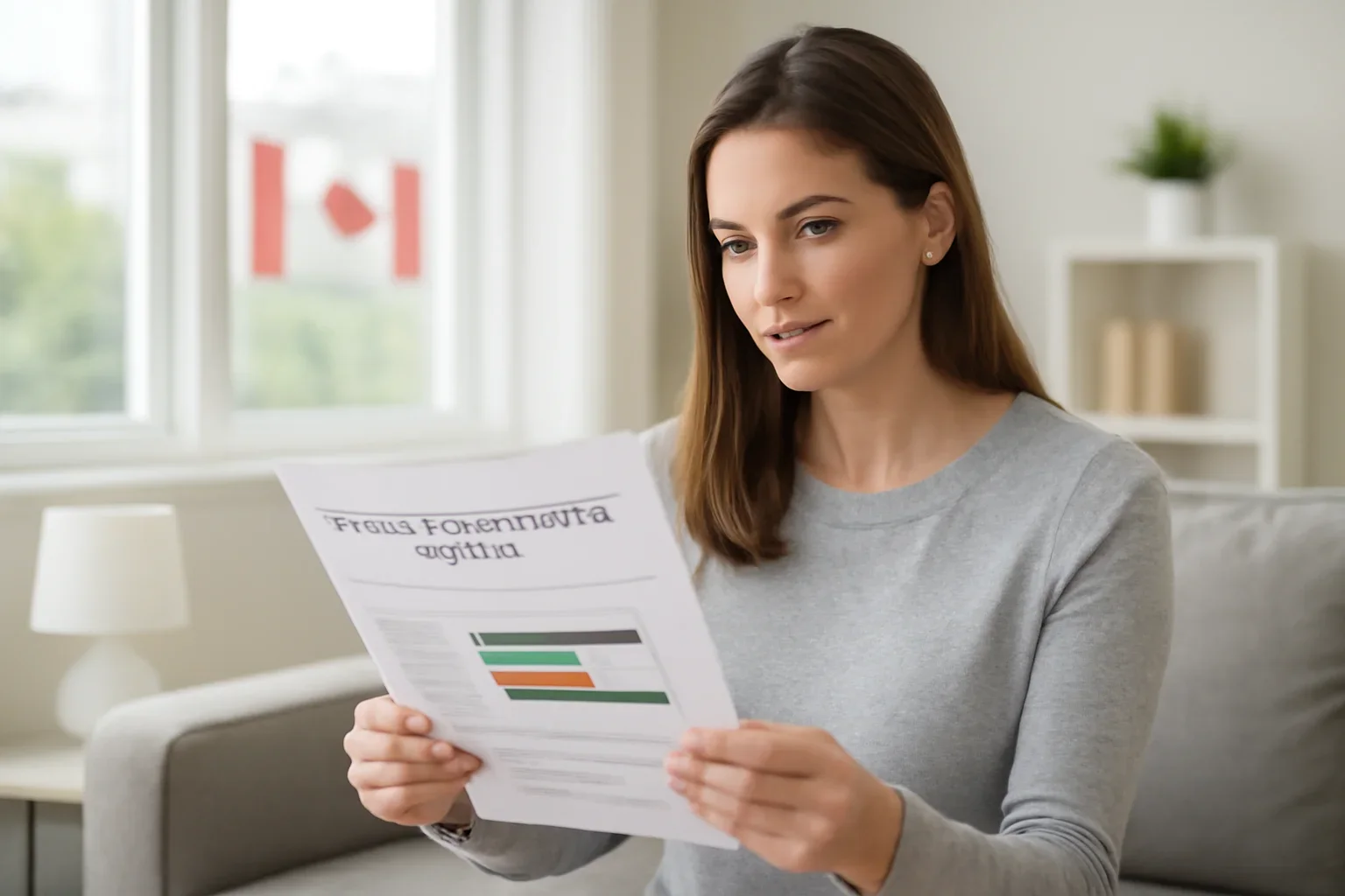 Person reviewing a pharmacogenetic testing report at home in Canada
