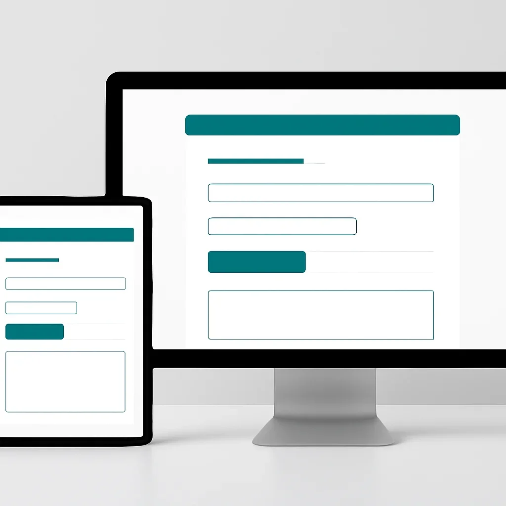 Tablet screen showing an online pharmacogenetic testing order form