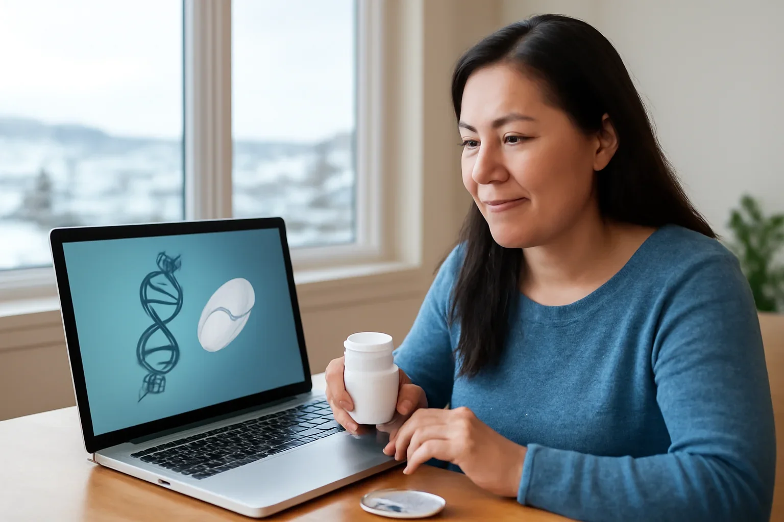 Online pharmacogenetic testing visual for residents in Yellowknife
