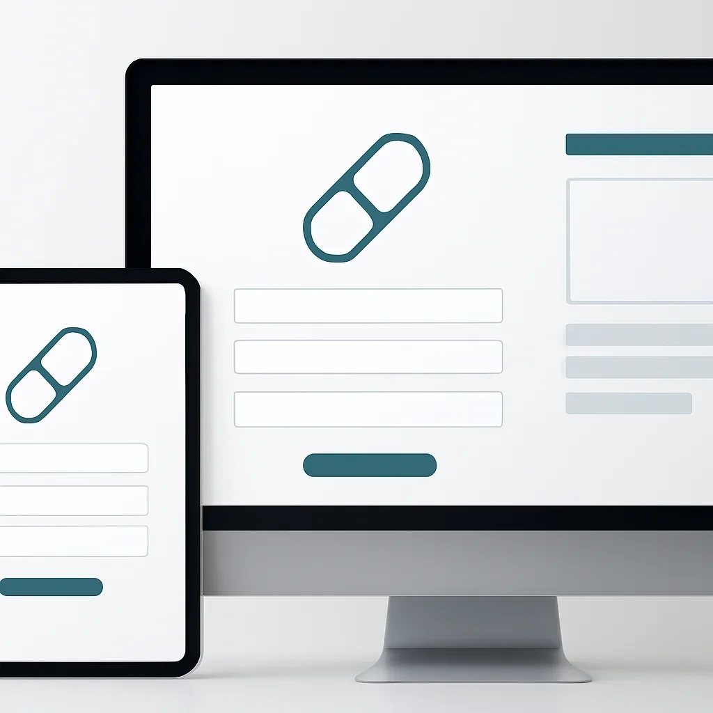 Tablet screen showing an online pharmacogenetic testing order form